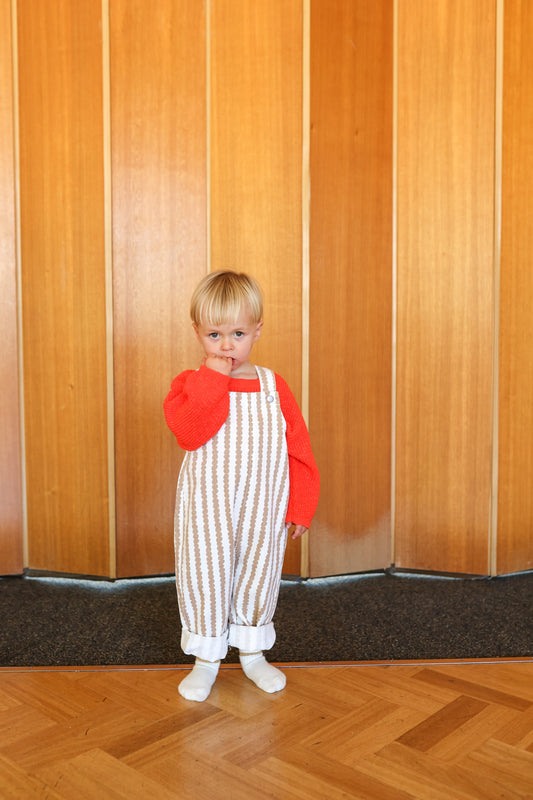 Everyday Organic Overalls - Stacked Pebble
