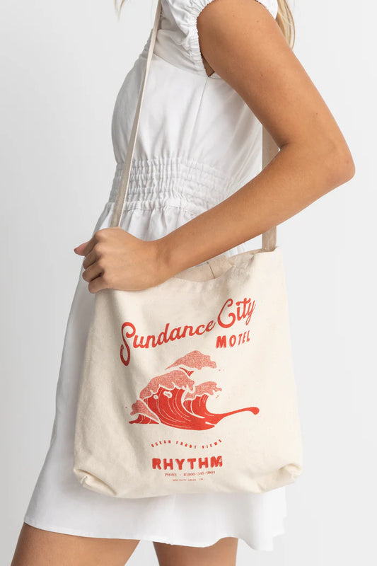 Motel Record Tote Bag- Natural