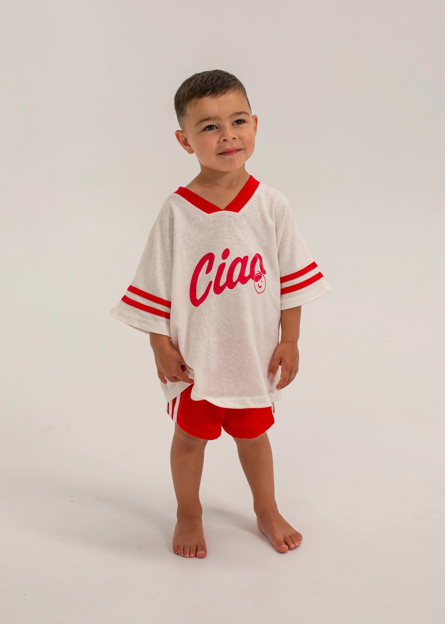 Sicily Waterproof Shorts - Red/White