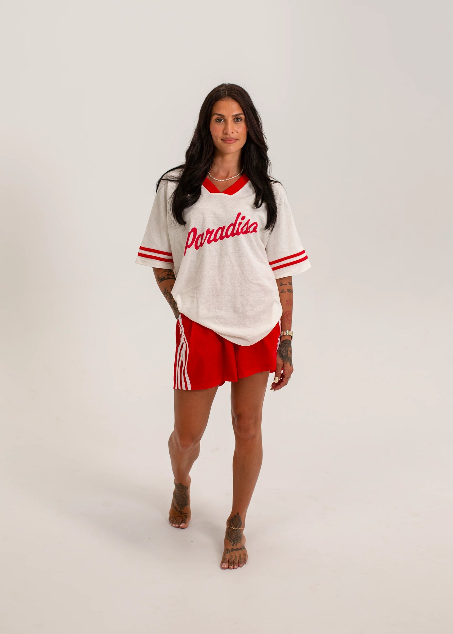 Women's Sicily Waterproof Short - Red/White