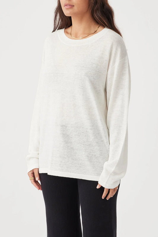 Hugo Long Sleeve Tshirt- Cream