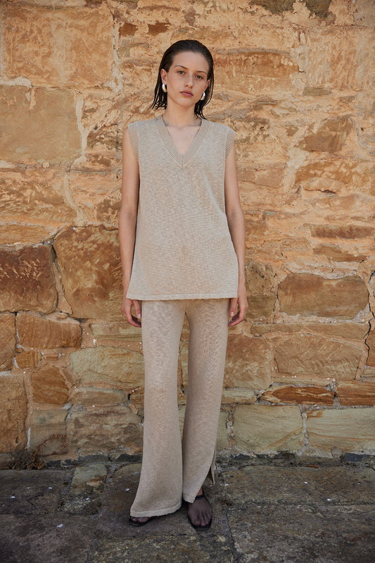 Emma Pant- Taupe