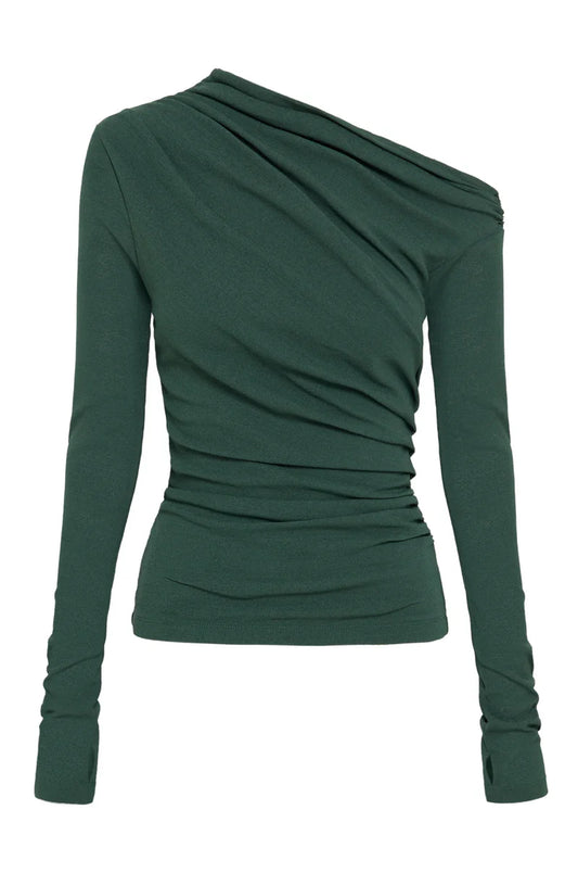 Rue Mesh LS Top - Emerald