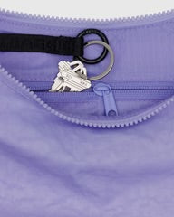 Medium Nylon Crescent Bag- Wisteria