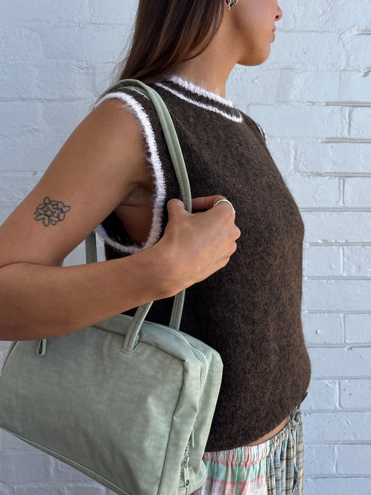 Lenni Fuzzy Vest - Chocolate