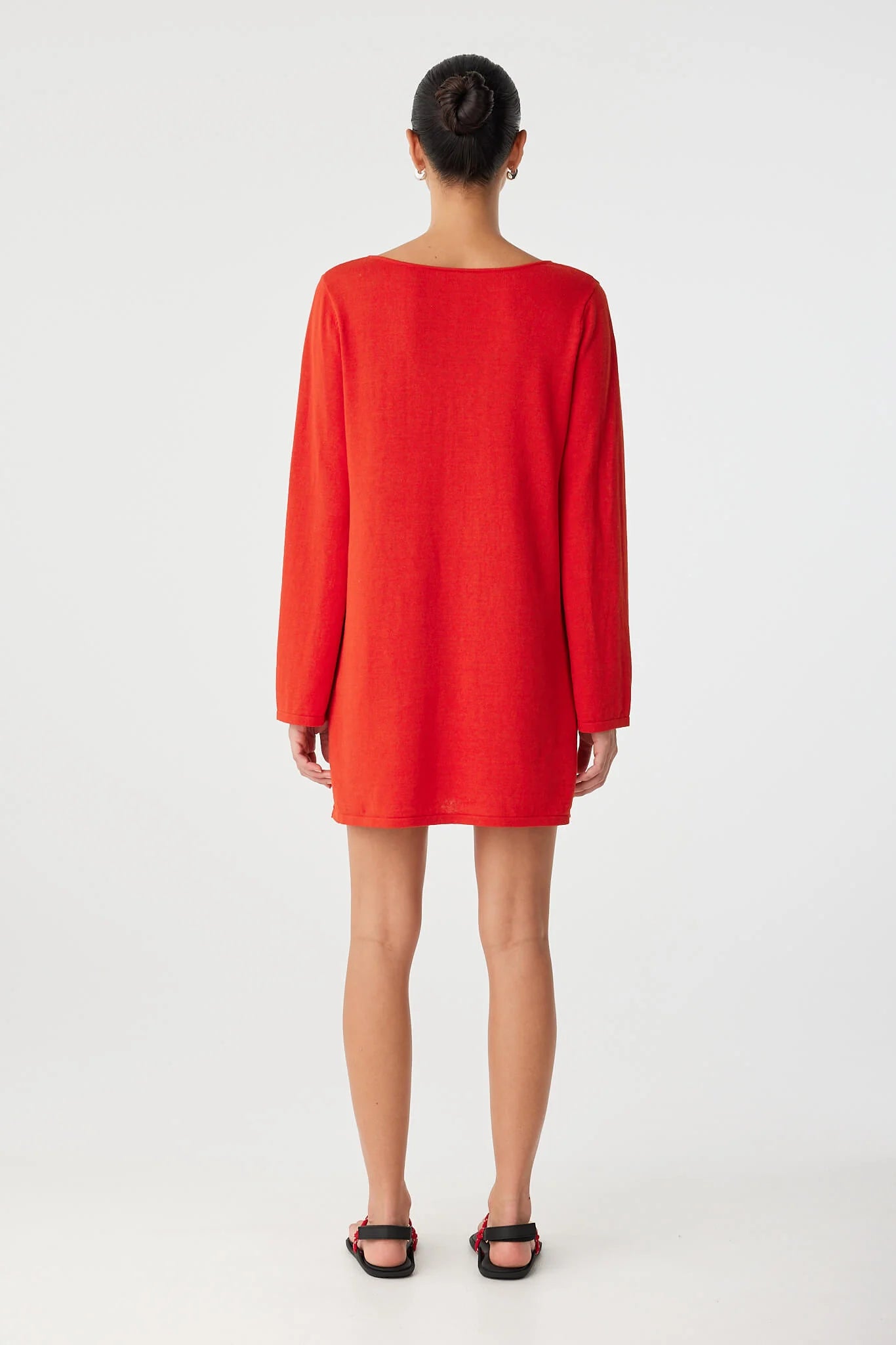 Paloma Reversible Dress- Cherry Red