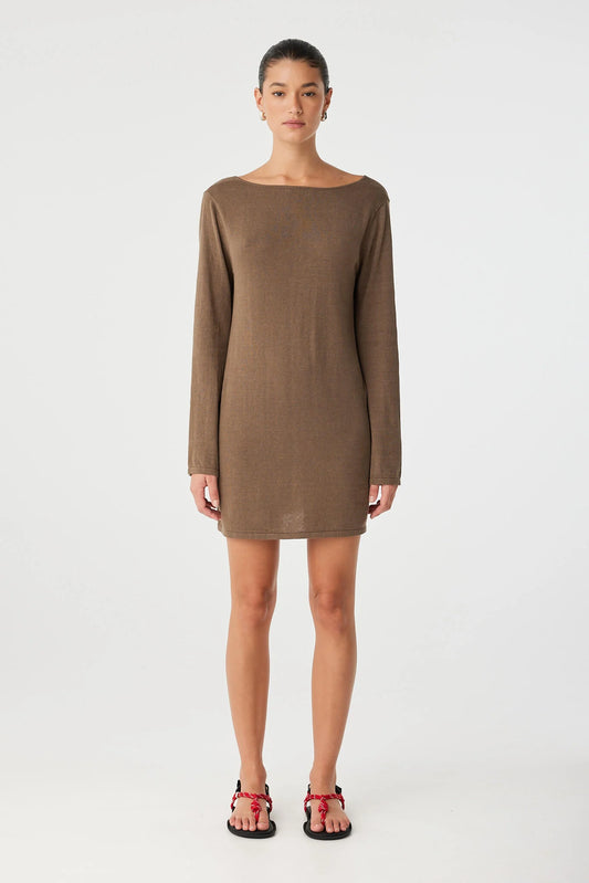 Paloma Reversible Dress- Cacao