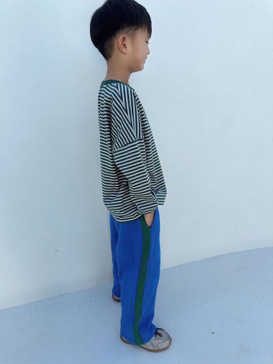 Elio Racer Pants - Royal Blue/Green