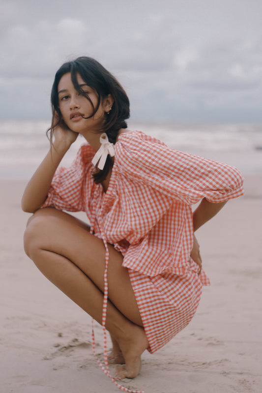 Chloe Blouse - Starburst Gingham