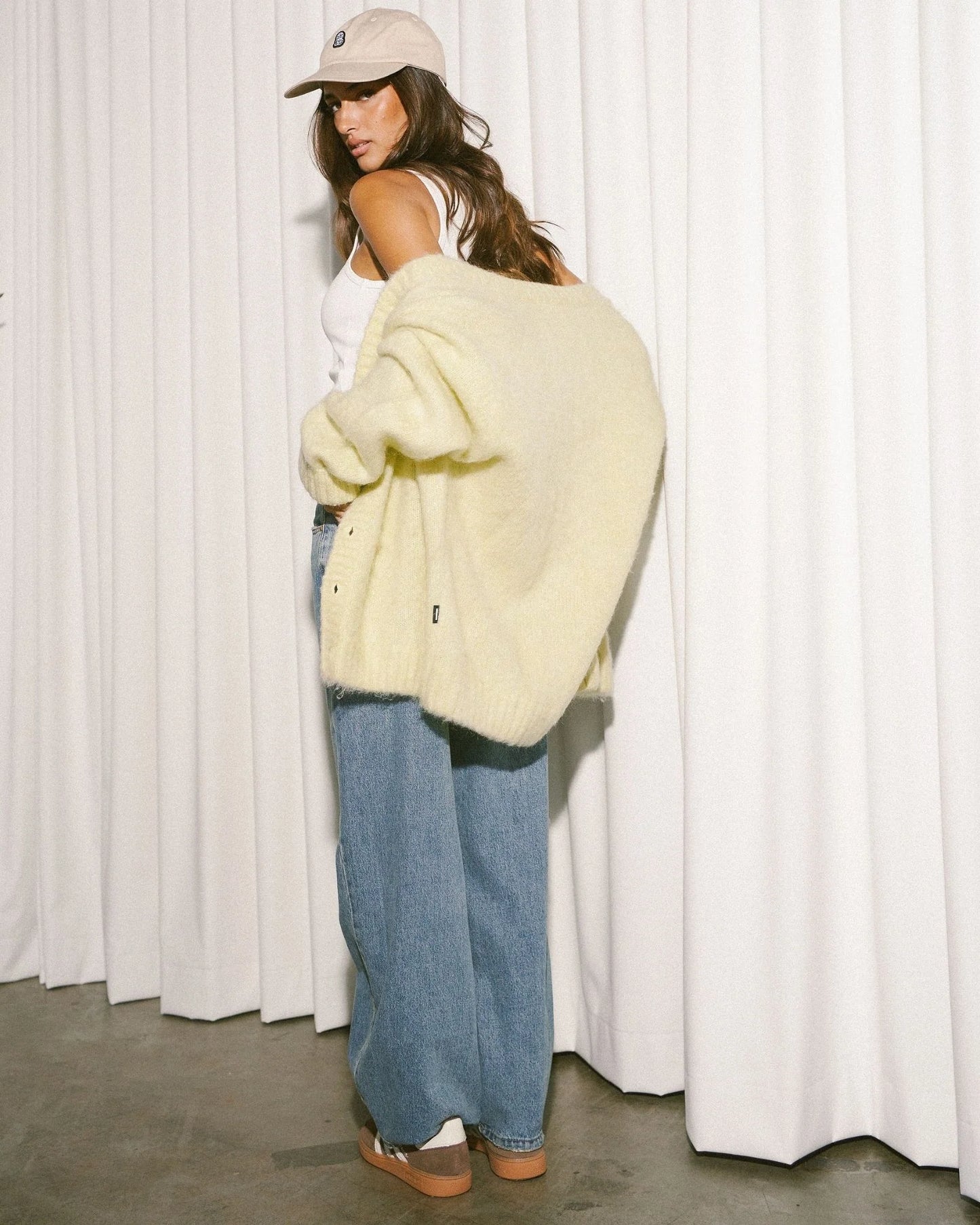 Tom Cardigan- Brushed Yellow