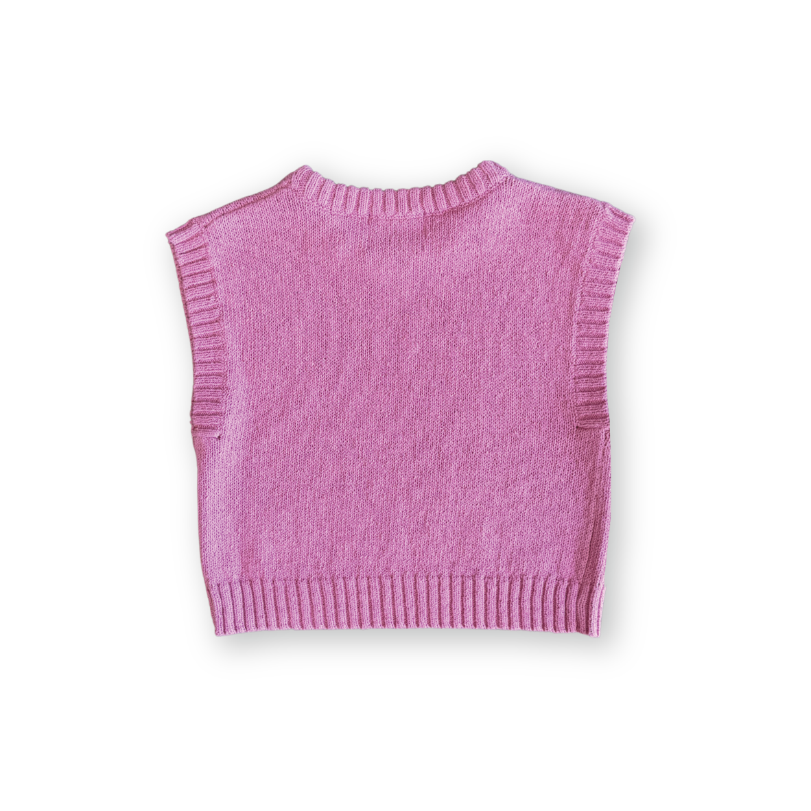 Jersey Knit Vest - Raspberry
