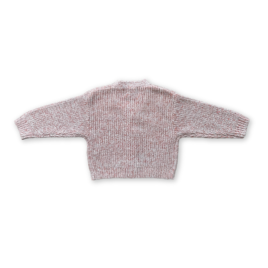 Twisted Chunky Rib Cardigan- Mist