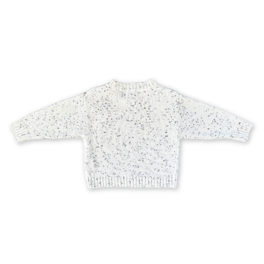 Organic Funfetti Knit Pull Over - Surf