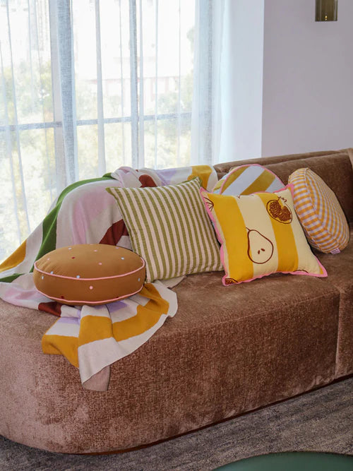 Seersucker Stripe Cushion