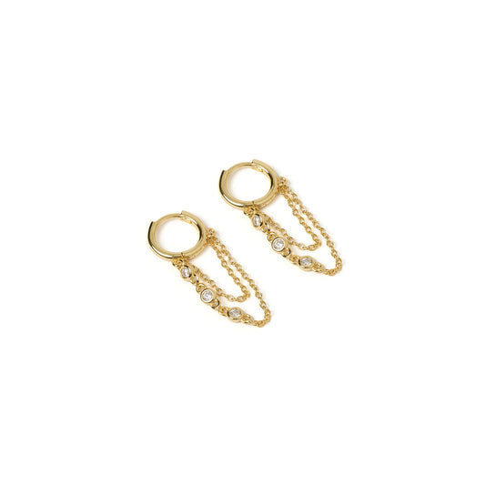 Amaretto Gold Huggie Earring's