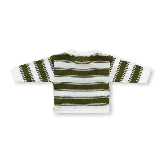 Stripe Long Sleeve Tee - Herb