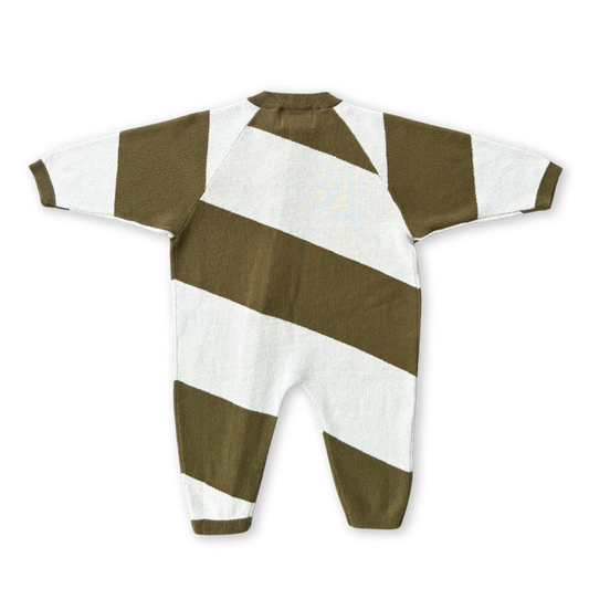 Organic Essential Zip Starsuit - Coffee