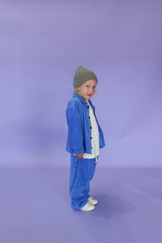 Merino Blend Ribbed Beanie - Grey