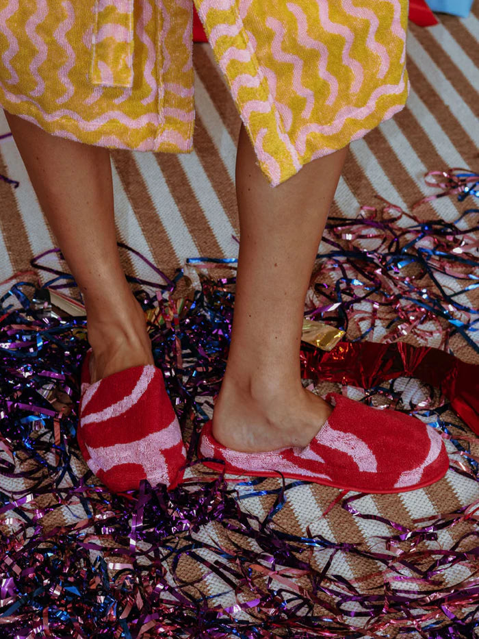 Ribbon Terry Slipper