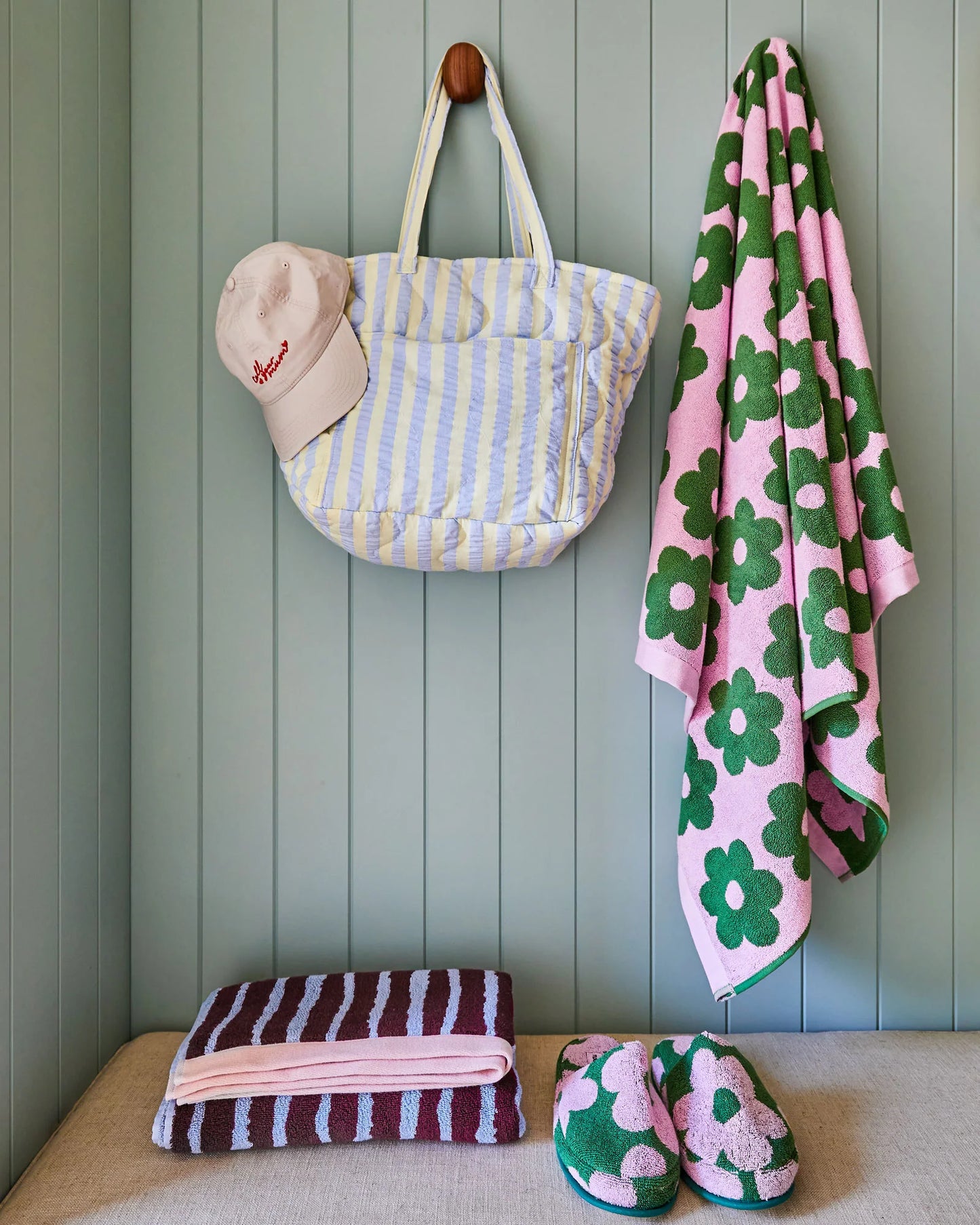 Flowerbed Terry Slipper