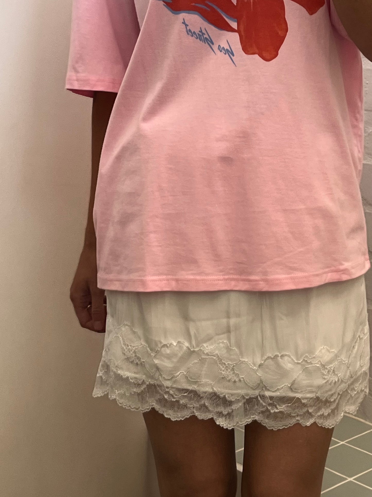 Mini Slip Skirt- White