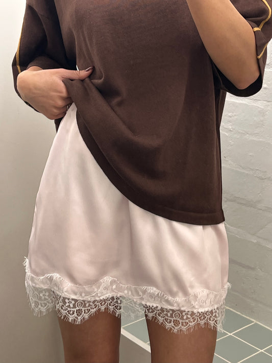 Mini Slip Skirt- Baby Pink