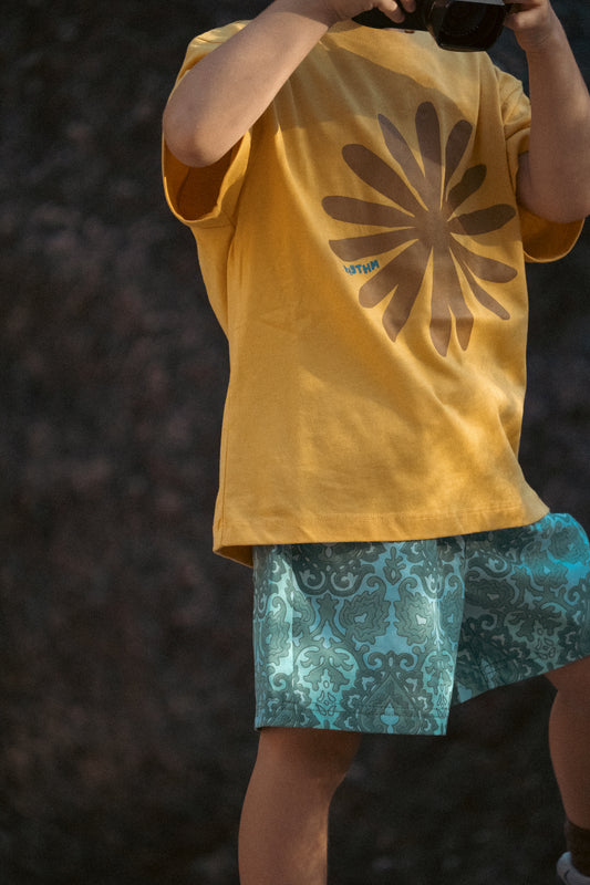 Kids Sun Ra SS T-Shirt- Yellow