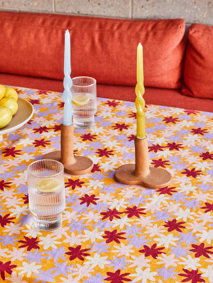 Twisted Dinner Candle Set of 2 - Sky & Olive