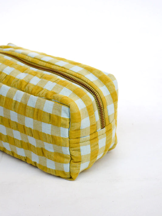 Citrus Seersucker dopp Kit