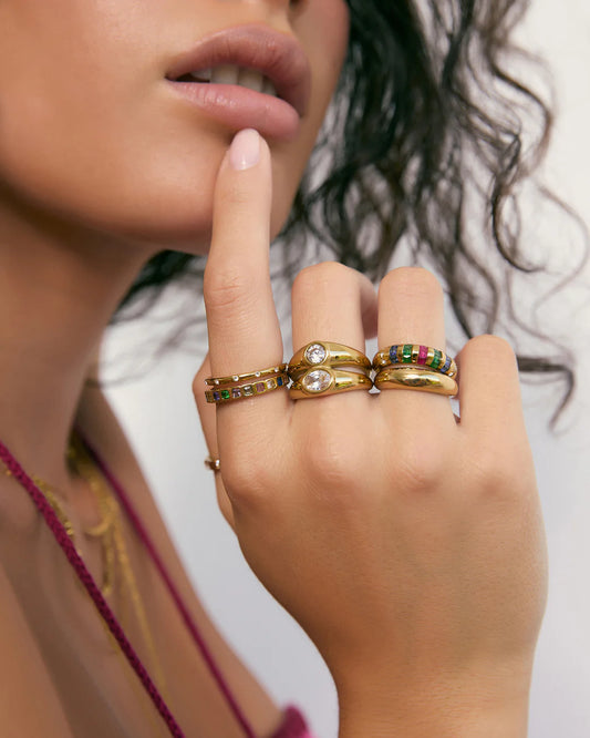 Quinn Gold Ring- Multi