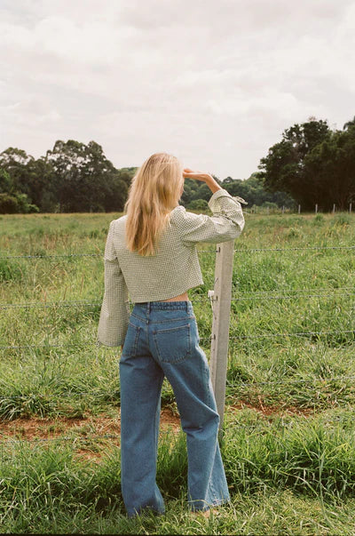 Lula Low Rise Pant - Blue Wash