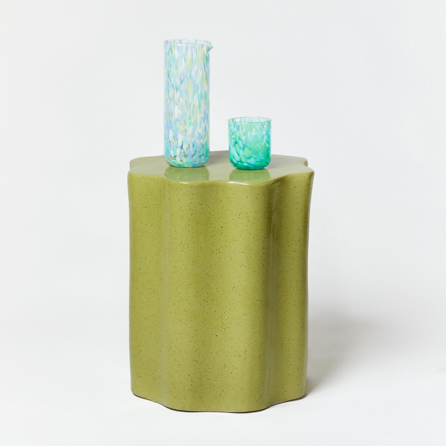 Wave Side Table Speckled Khaki- IN STORE PICK UP ONLY