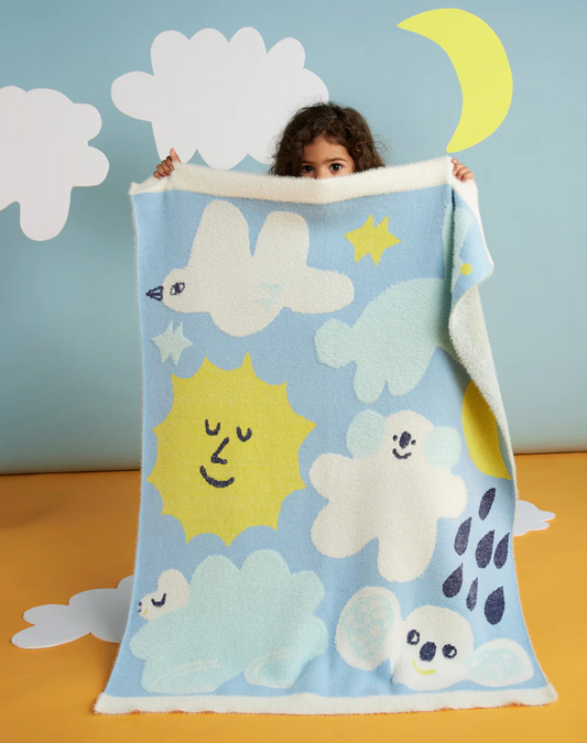 I Spy in the Sky Fluffy Knit Blanket