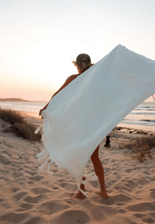 Cream Cotton Terry Towel