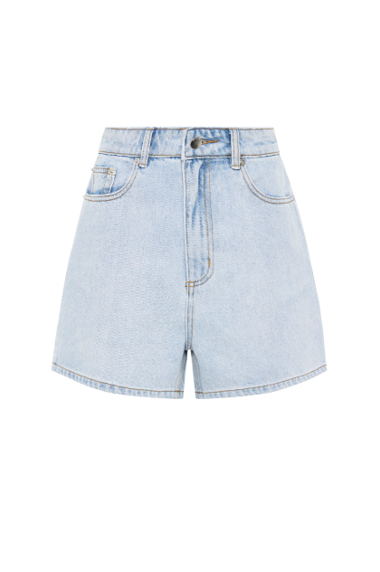 Organic Mom Short- Clear Blue