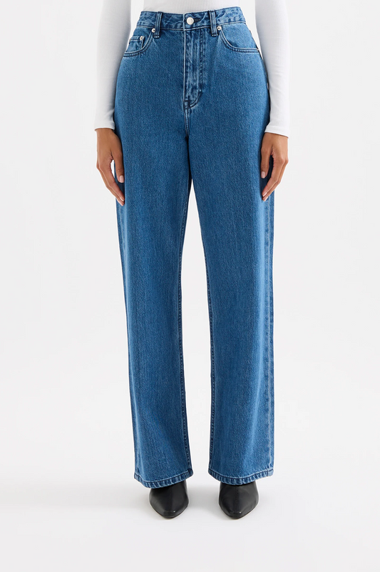 Organic Relaxed Leg Jean- Fresh Blue