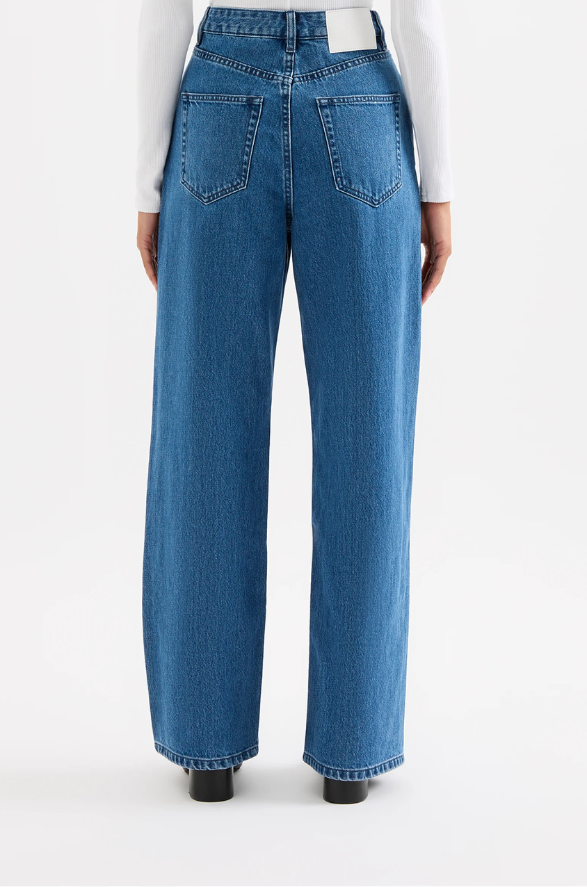 Organic Relaxed Leg Jean- Fresh Blue