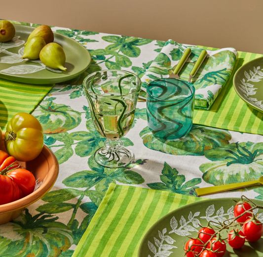 Green Swirl Tumbler Glasses (set of 2)