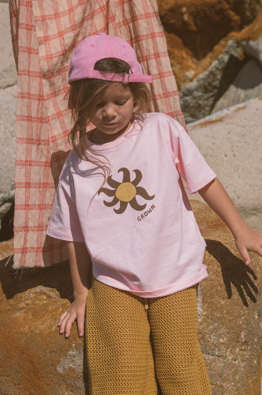 Organic Sunny Tee- Pinky