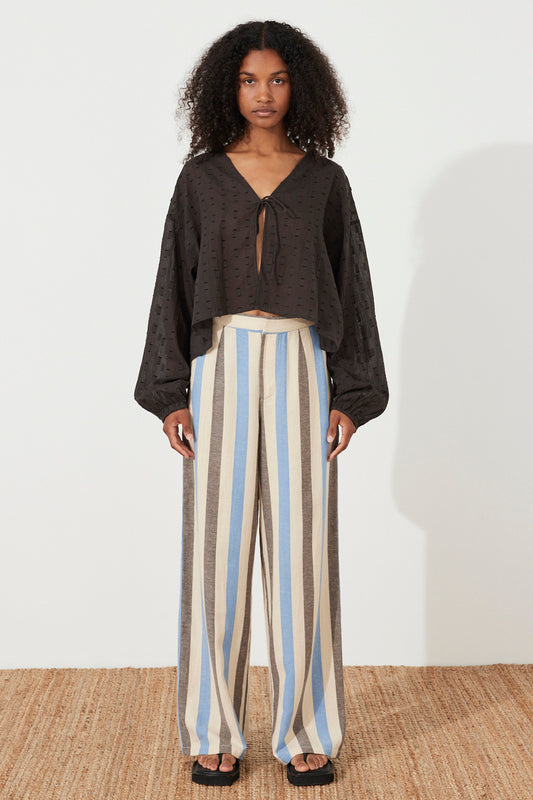 Black Bobby Wrap Top