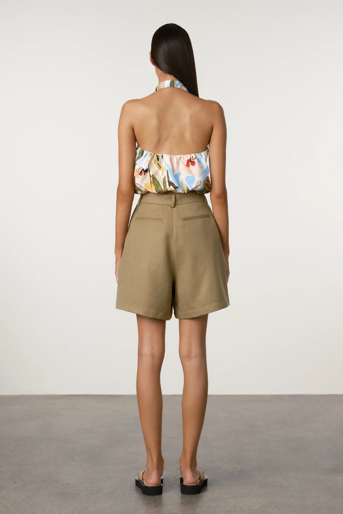 Tailored Twill Short- Olive