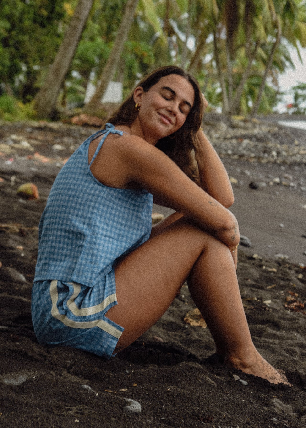 Atmosea Short in Blue Gingham