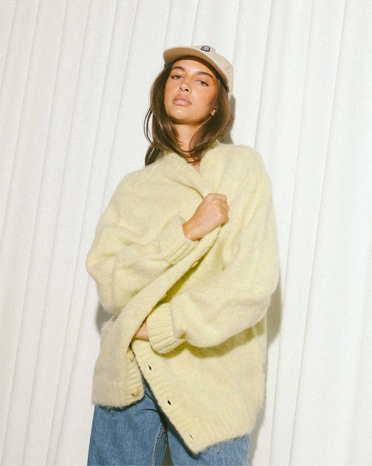 Tom Cardigan- Brushed Yellow