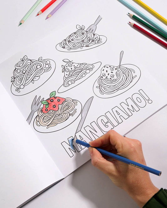 Pasta Lovers - Colouring Book
