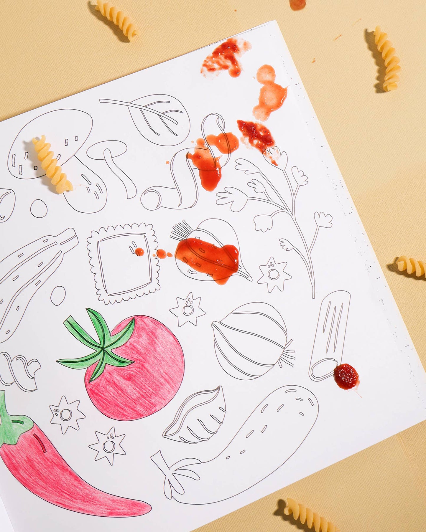 Pasta Lovers - Colouring Book