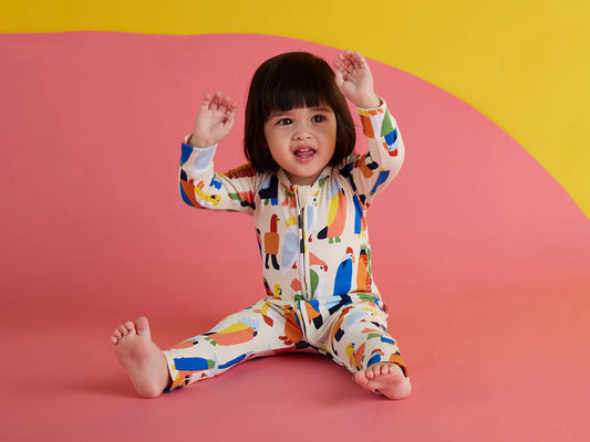 Flamin Galah Long Sleeve Romper