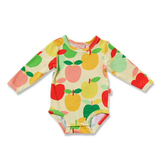 A is for Apple Baby Long Sleeve Body Suit