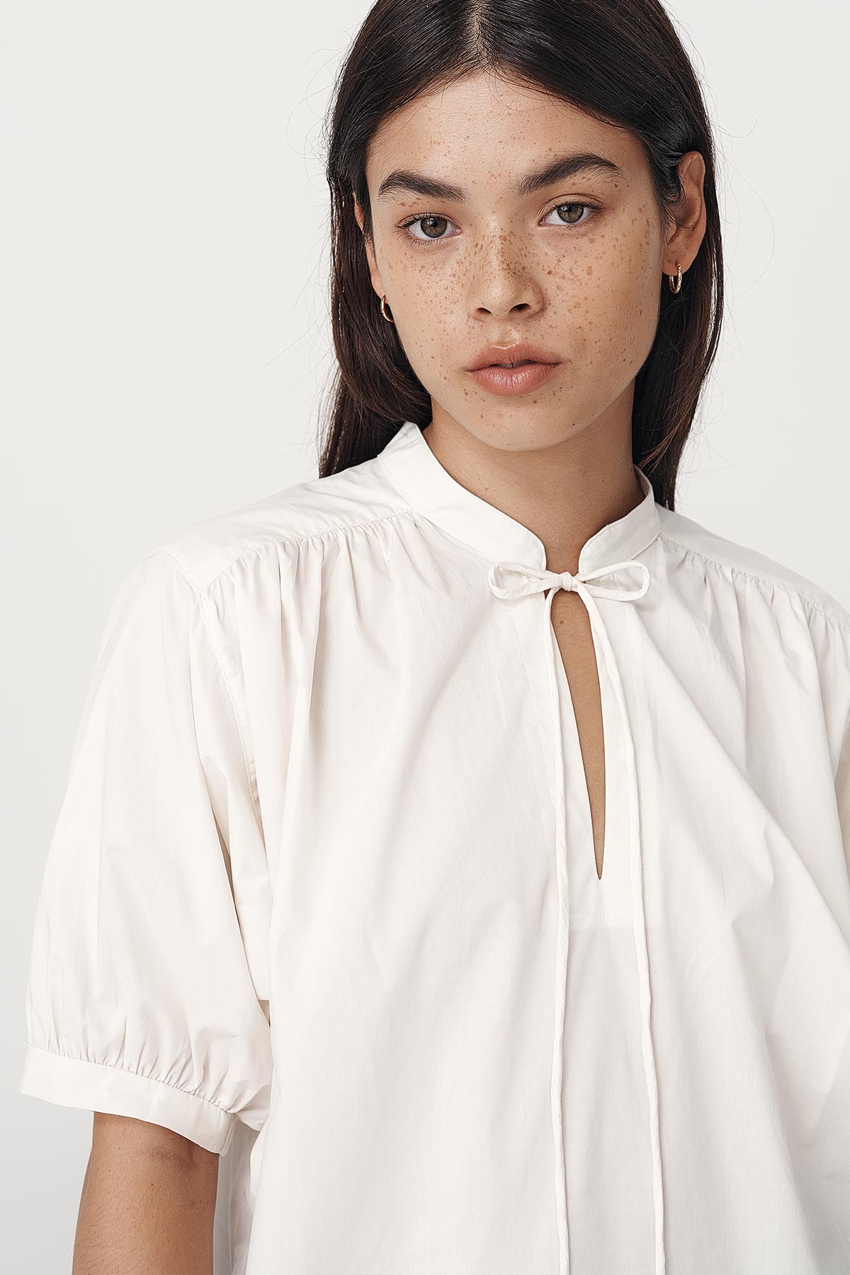 Piper Organic Blouse- Creme