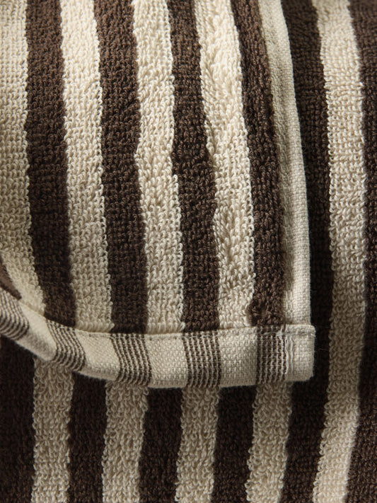 Wide Stripe Cotton Face Cloth