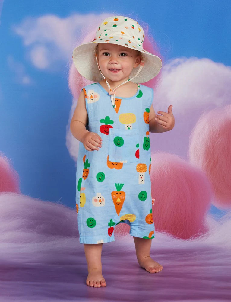 Teeny Tiny Veg Woven Overall